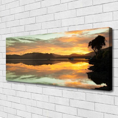 Quadro canvas Água Céu Montanhas Paisagem