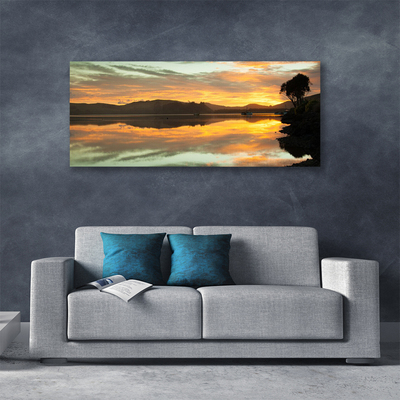 Quadro canvas Água Céu Montanhas Paisagem