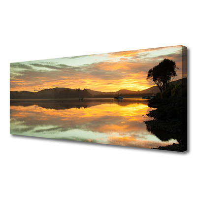 Quadro canvas Água Céu Montanhas Paisagem