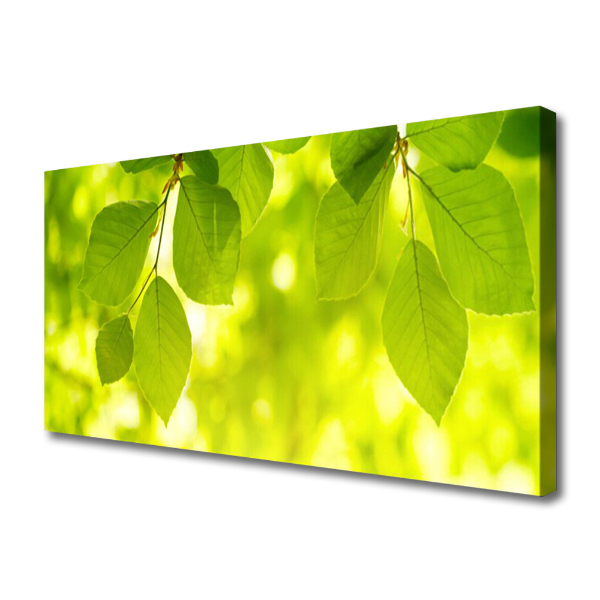 Quadro em tela Folhas na Parede