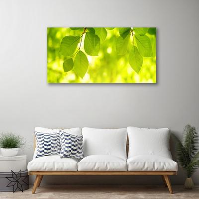 Quadro em tela Folhas na Parede