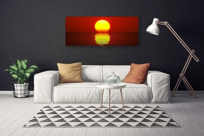 Quadro canvas Paisagem do pôr do sol