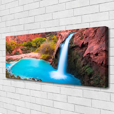 Quadro canvas Cachoeira Montanhas Natureza