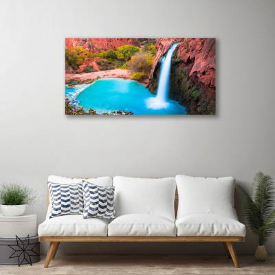 Quadro canvas Cachoeira Montanhas Natureza