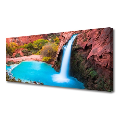 Quadro canvas Cachoeira Montanhas Natureza