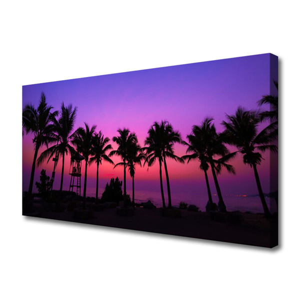 Quadro canvas Paisagem de palmeiras