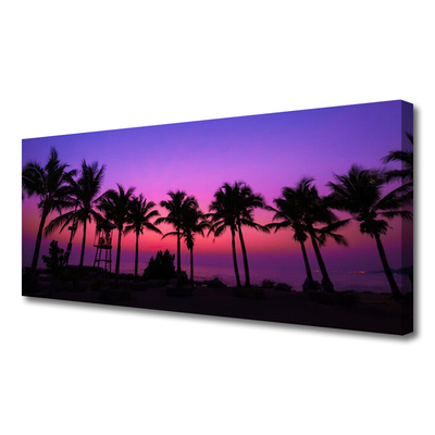 Quadro canvas Paisagem de palmeiras