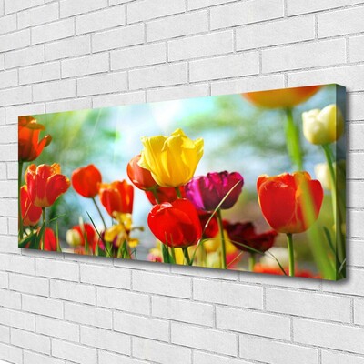 Quadro canvas Flores na Parede