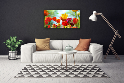 Quadro canvas Flores na Parede