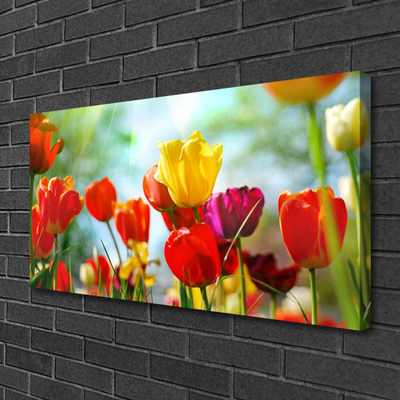 Quadro canvas Flores na Parede