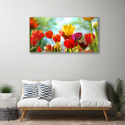 Quadro canvas Flores na Parede