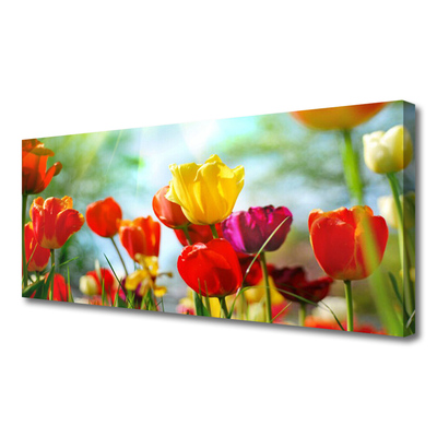 Quadro canvas Flores na Parede