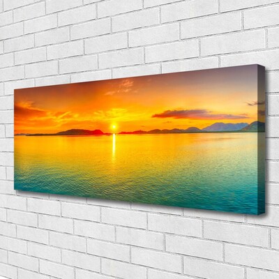 Quadro canvas Paisagem do Mar e do Sol