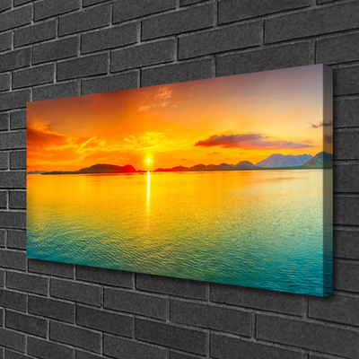 Quadro canvas Paisagem do Mar e do Sol