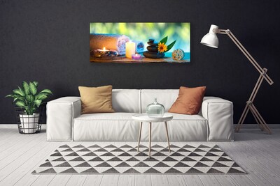 Quadro em tela Velas Toalha Arte