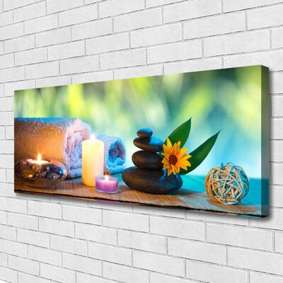 Quadro em tela Velas Toalha Arte