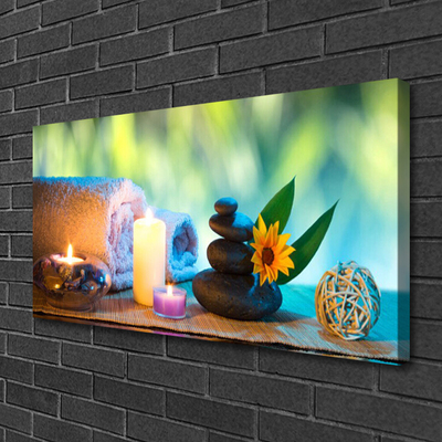 Quadro em tela Velas Toalha Arte