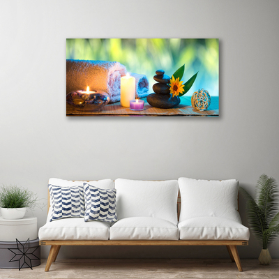 Quadro em tela Velas Toalha Arte