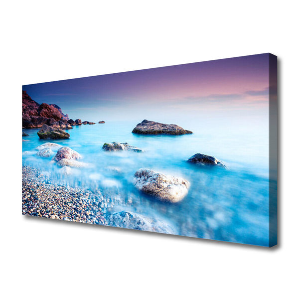 Quadro canvas Mar de Seixos Zen