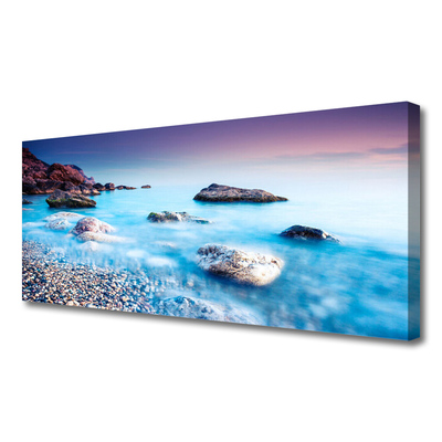 Quadro canvas Mar de Seixos Zen