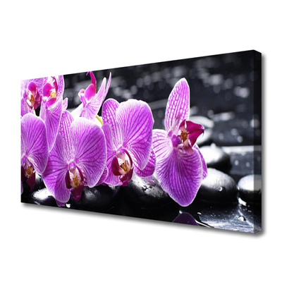 Quadro canvas Flor na Parede