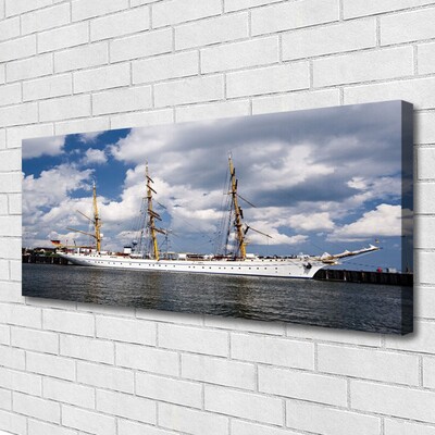 Quadro canvas Paisagem aquática de barco