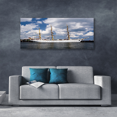 Quadro canvas Paisagem aquática de barco