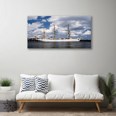 Quadro canvas Paisagem aquática de barco