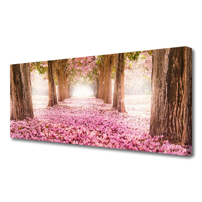 Quadro canvas Árvore Rosas Flores Natureza