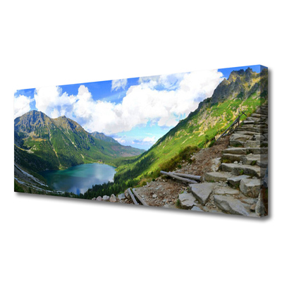 Quadro em tela Paisagem de montanhas