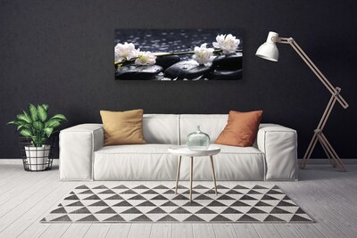 Quadro canvas Pedras de flores