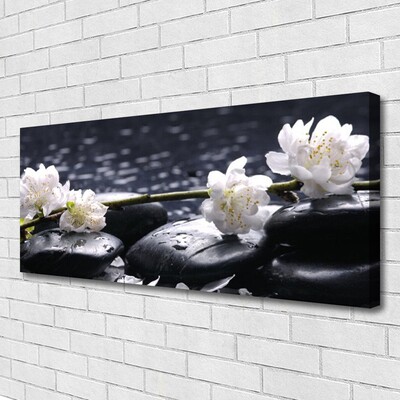 Quadro canvas Pedras de flores