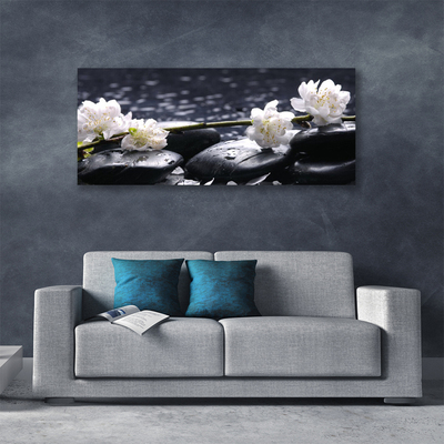 Quadro canvas Pedras de flores