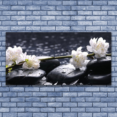 Quadro canvas Pedras de flores