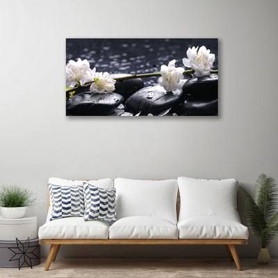 Quadro canvas Pedras de flores