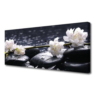 Quadro canvas Pedras de flores