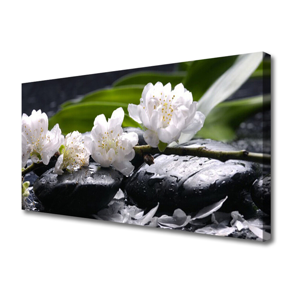 Quadro em tela Pedras de flores