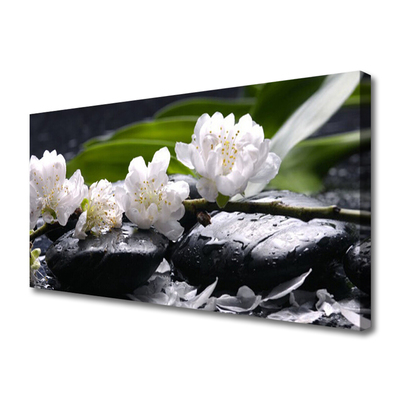 Quadro em tela Pedras de flores