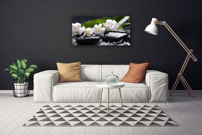 Quadro em tela Pedras de flores