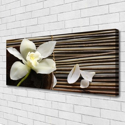 Quadro em tela Flor na Parede