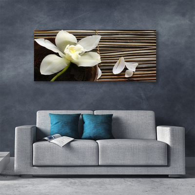 Quadro em tela Flor na Parede