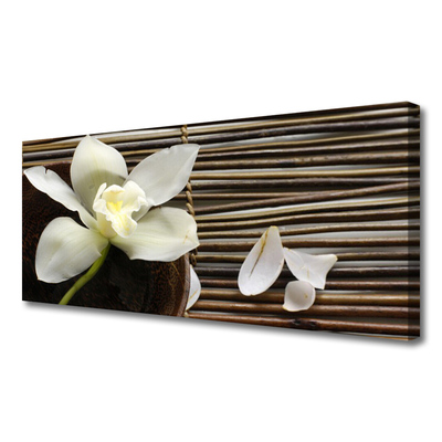 Quadro em tela Flor na Parede