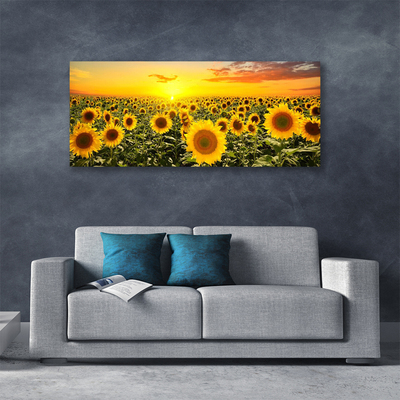 Quadro em tela Girassóis