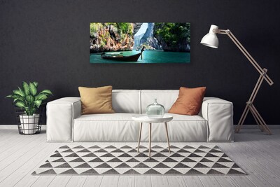 Quadro em tela Paisagem de Boat Lake Rocks