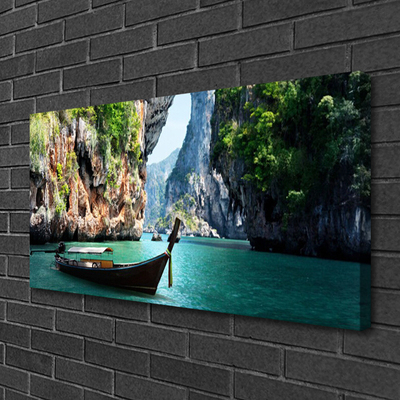 Quadro em tela Paisagem de Boat Lake Rocks