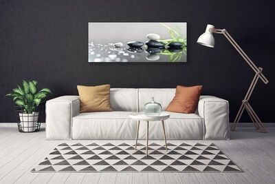 Quadro em tela Spa de Grama Zen Stones