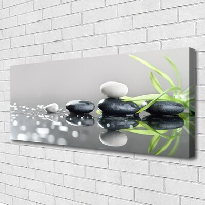 Quadro em tela Spa de Grama Zen Stones