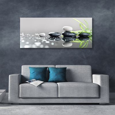 Quadro em tela Spa de Grama Zen Stones