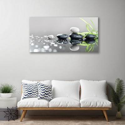 Quadro em tela Spa de Grama Zen Stones