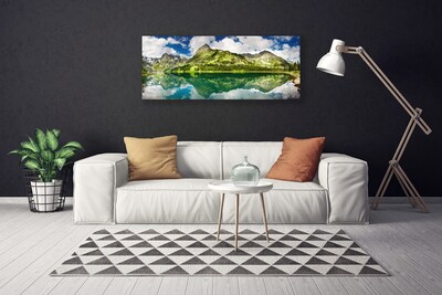 Quadro canvas Paisagem de lagos e montanhas